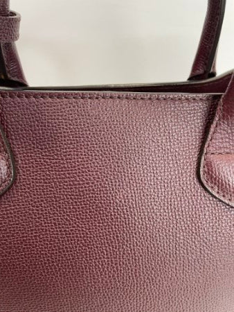 Burberry Burgundy Banner Tote Medium Bag