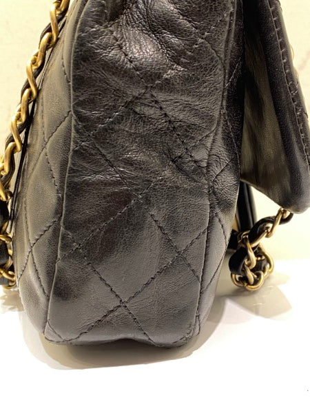 Chanel Black Single Flap Medium Bag