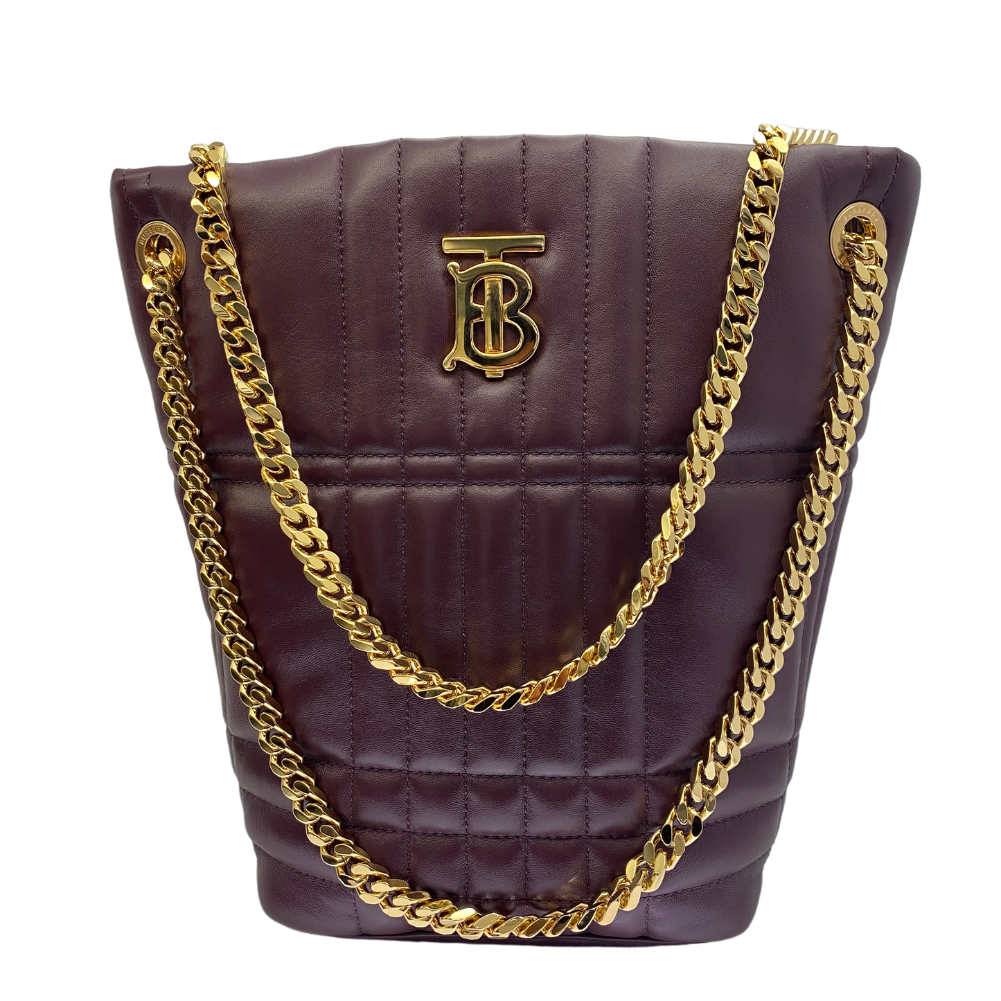 Burberry Burgundy Lola Bucket Bag