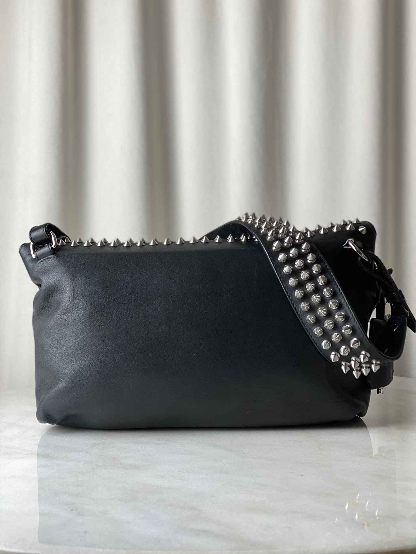 Burberry Black Dalston Studded Medium Bag