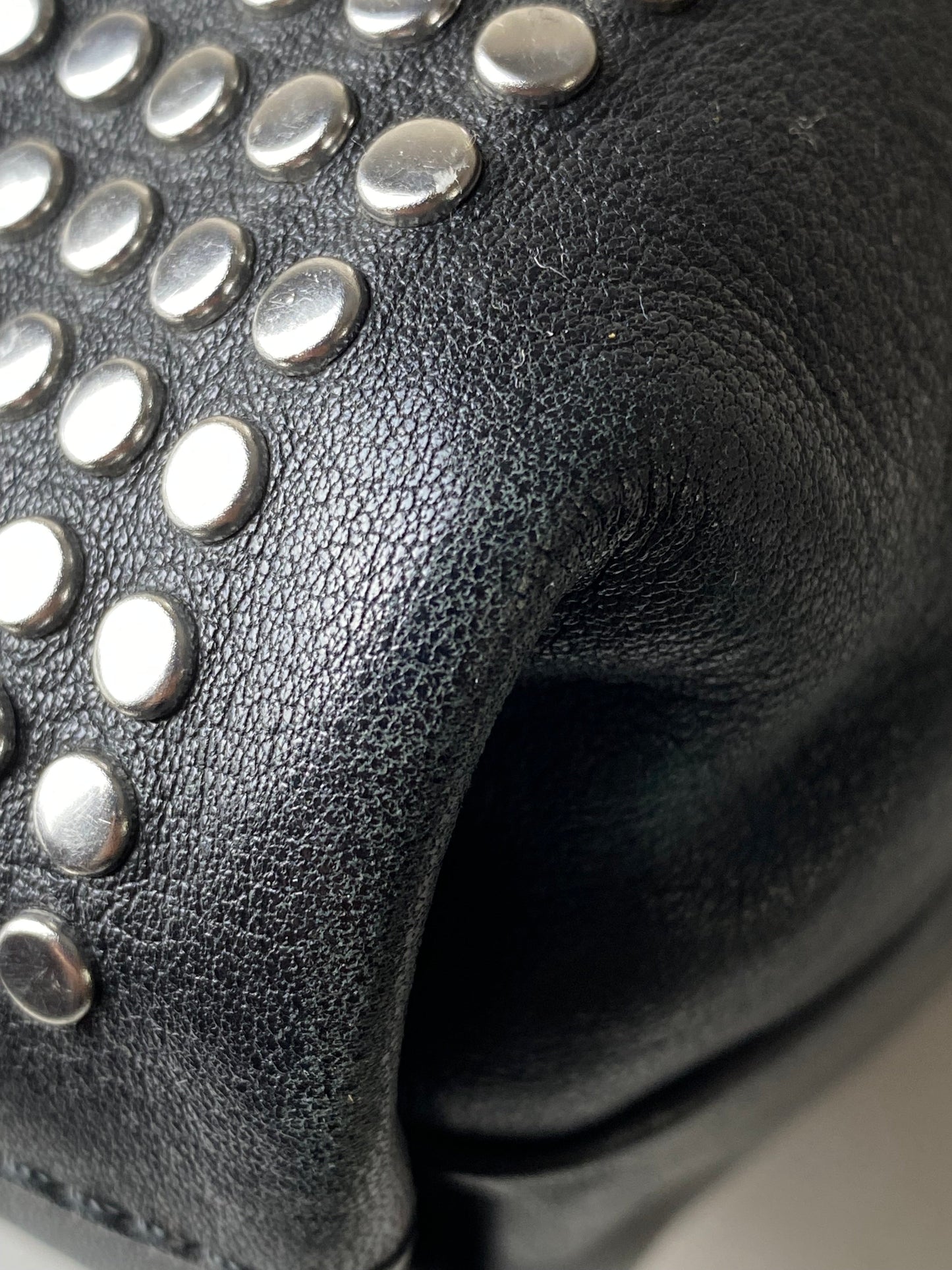 Burberry Black Dalston Studded Medium Bag