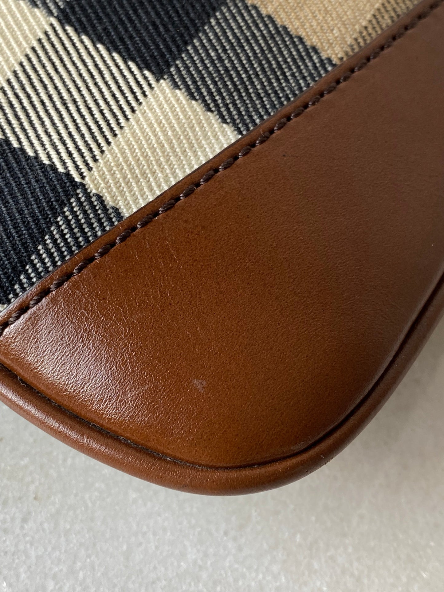 Burberry Camel Beyton Bridle House Check Crossbody Bag