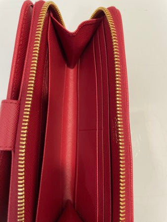 Prada Red Long Wallet