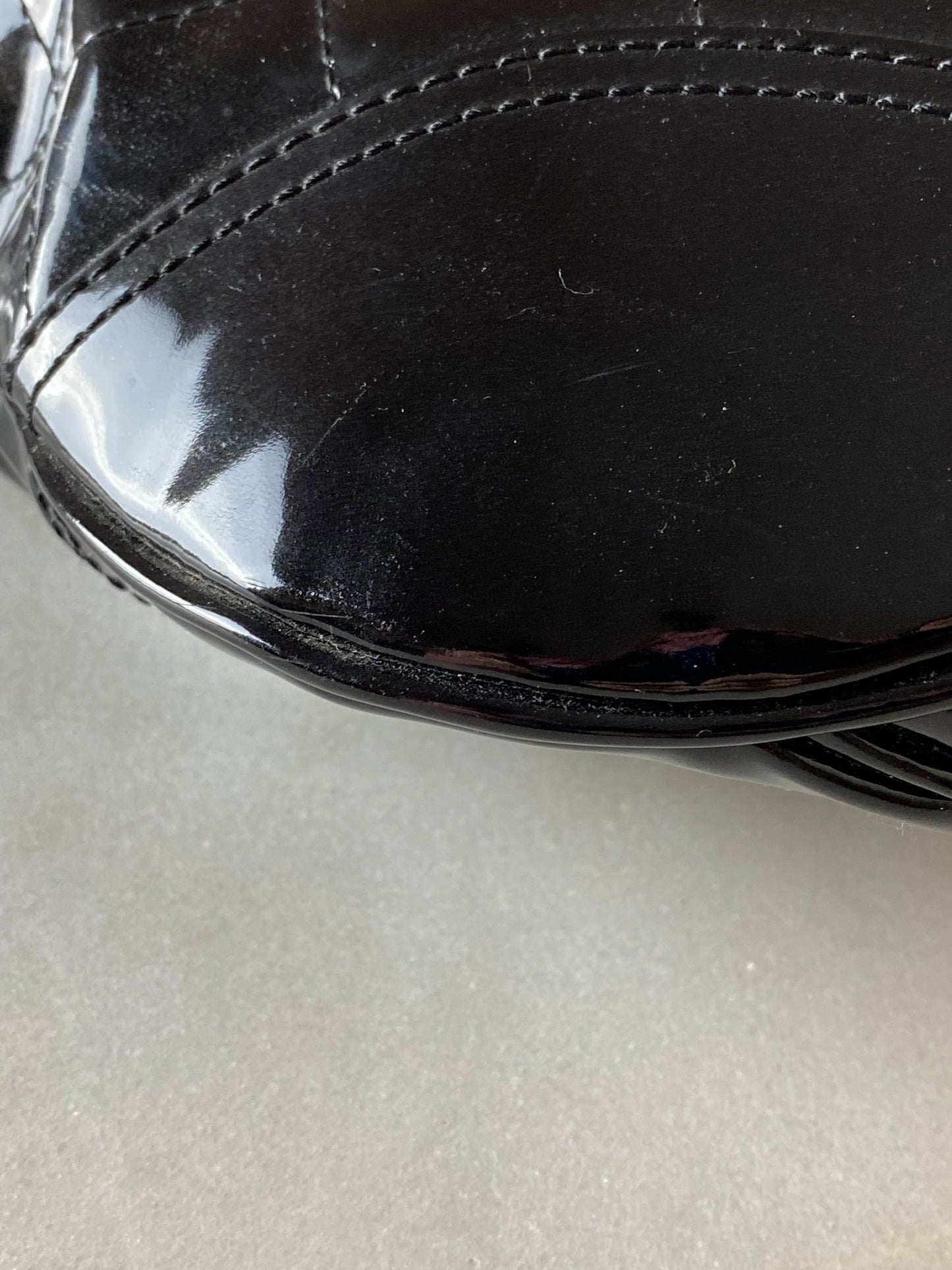 Burberry Black Vernis Hobo Bag