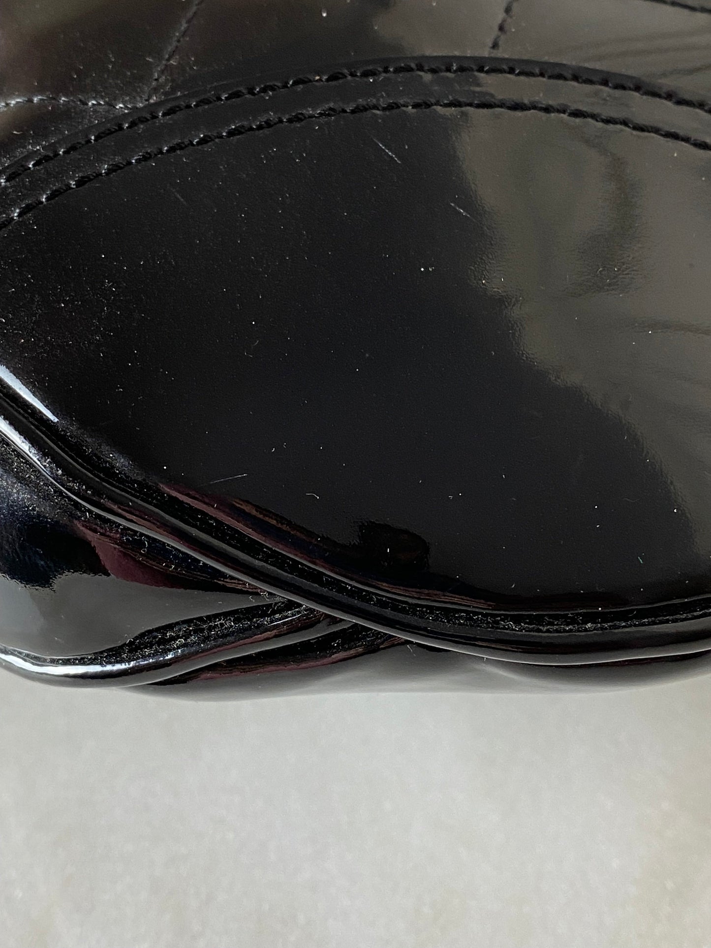 Burberry Black Vernis Hobo Bag