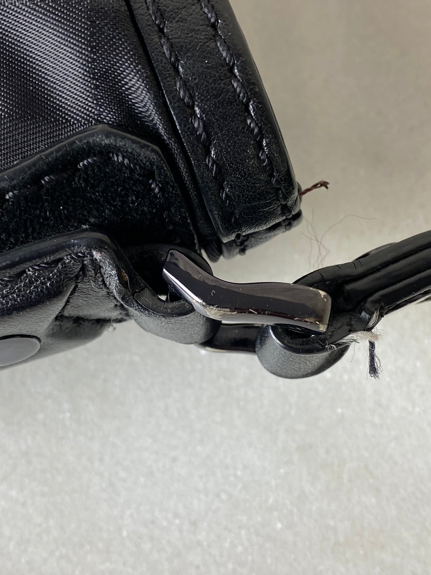 Burberry Black Smocked Check Crossbody Bag