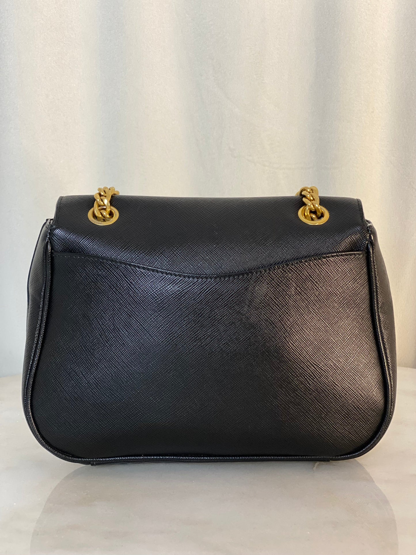 Prada Black Bag W/ Chain