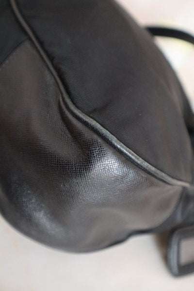 Prada Black Nylon Hobo Bag