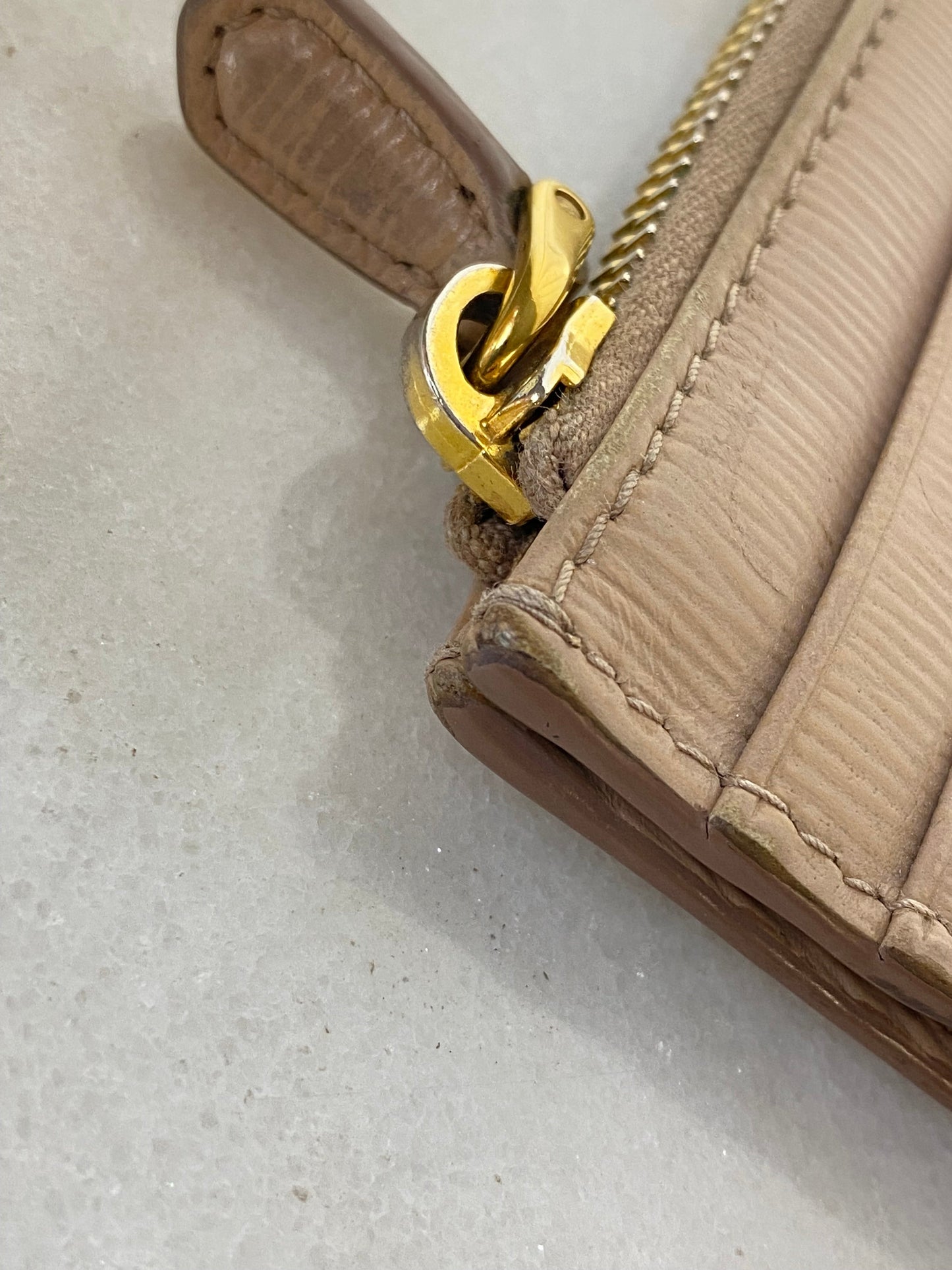 Prada Beige Card Holder