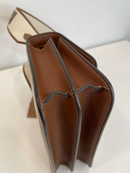 Burberry Bicolor TB Logo Flap Bag