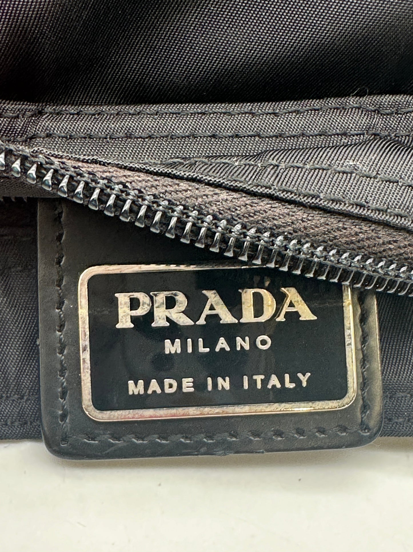 Prada Tessuto Nylon Crossbody Bag Black
