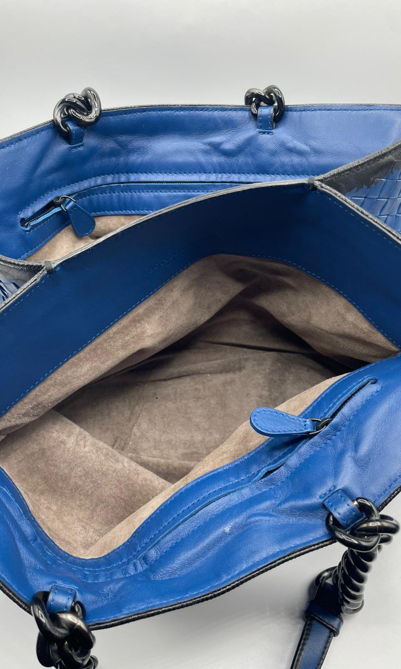 Bottega Veneta Blue Handbag