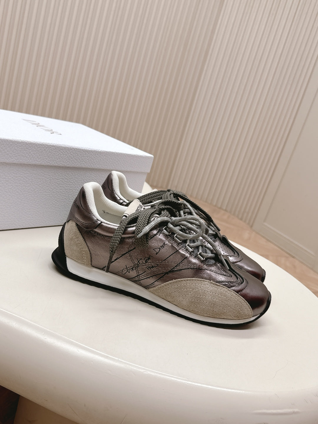 DIOR 25 Sketch Sneaker Calfskin with Suede 241609