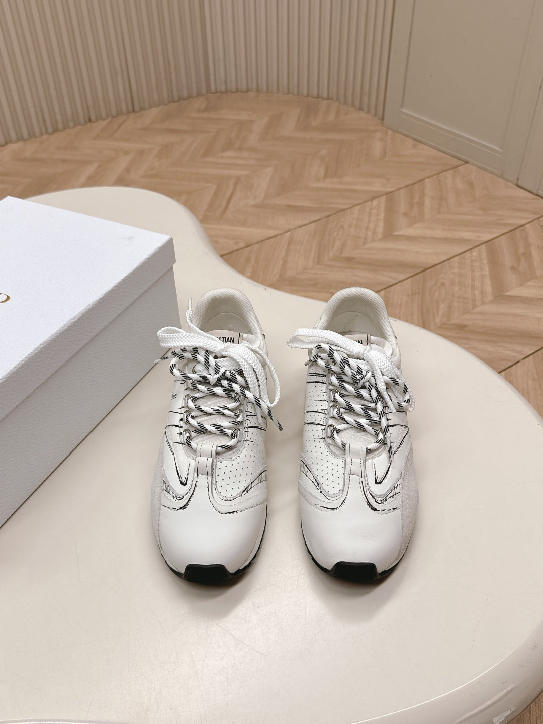 DIOR 25 Sketch Sneaker Calfskin with Suede 241609