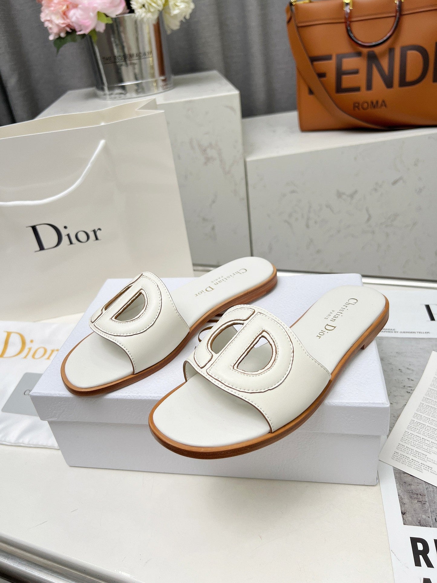 DIOR 25 D-Club Slide Calfskin