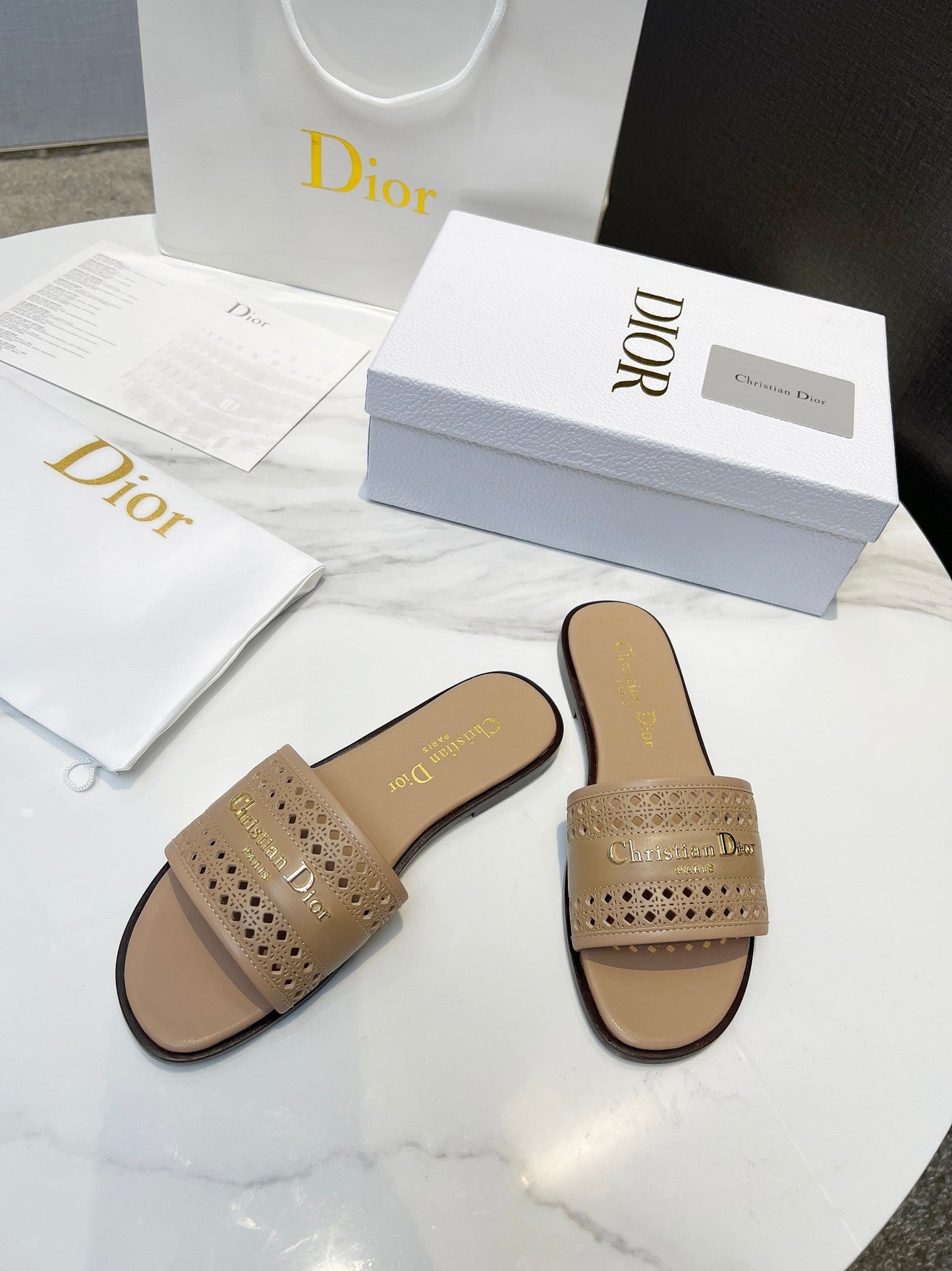 DIOR 25 D-Lane Slide Calfskin
