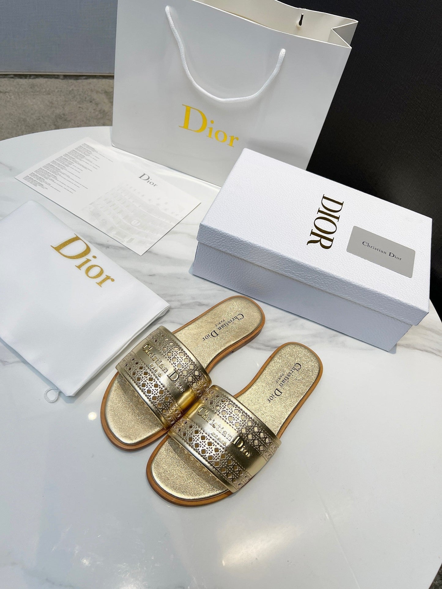 DIOR 25 D-Lane Slide Calfskin