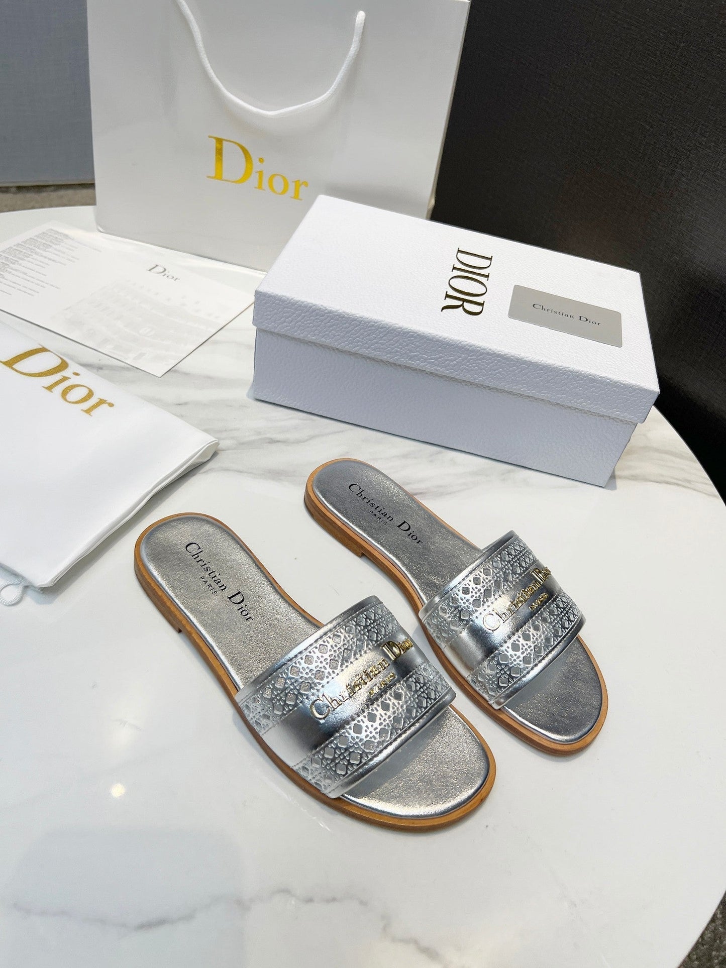 DIOR 25 D-Lane Slide Calfskin