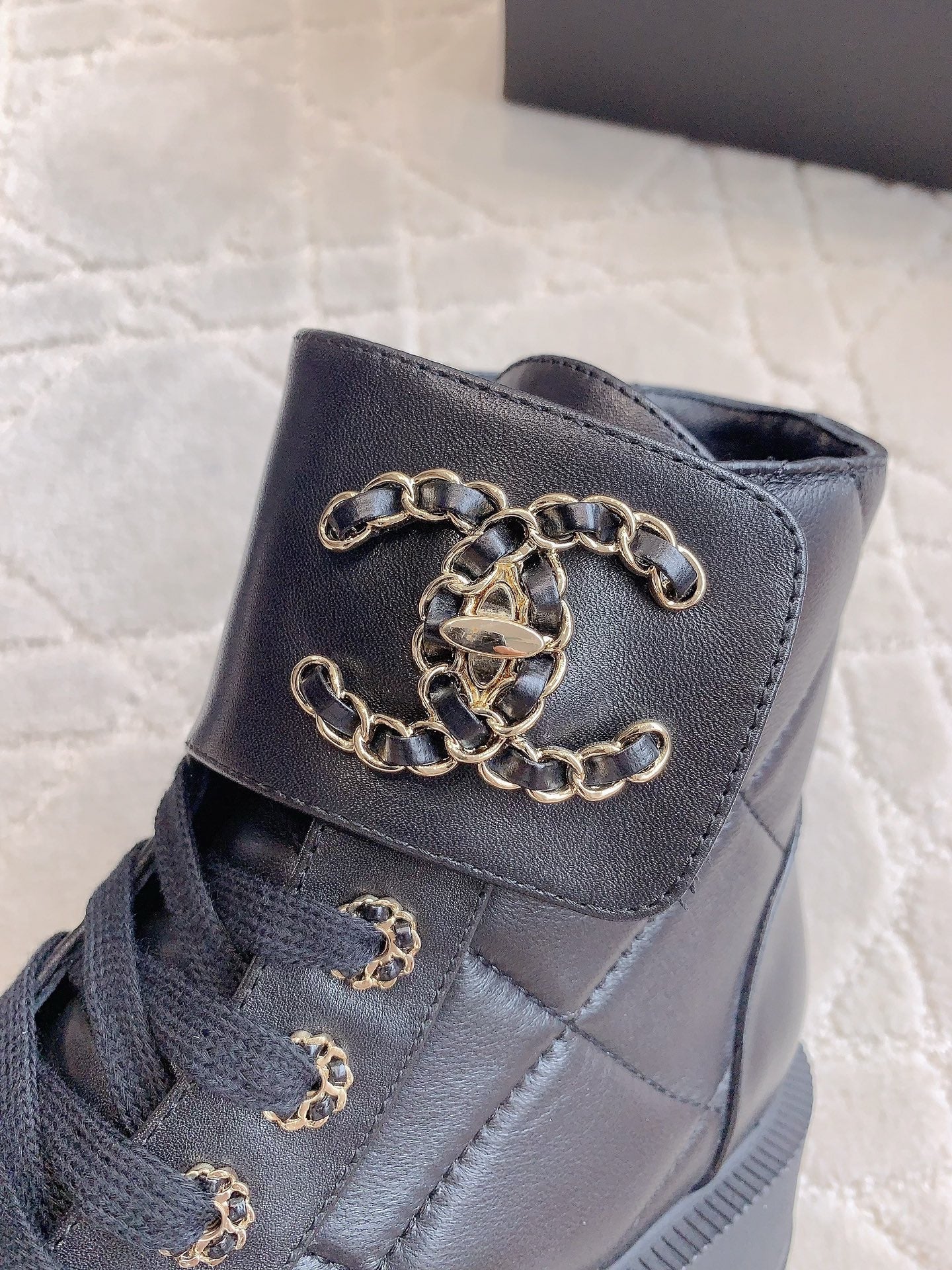 CHANEL Ankle Boots In Black Calfskin 145487