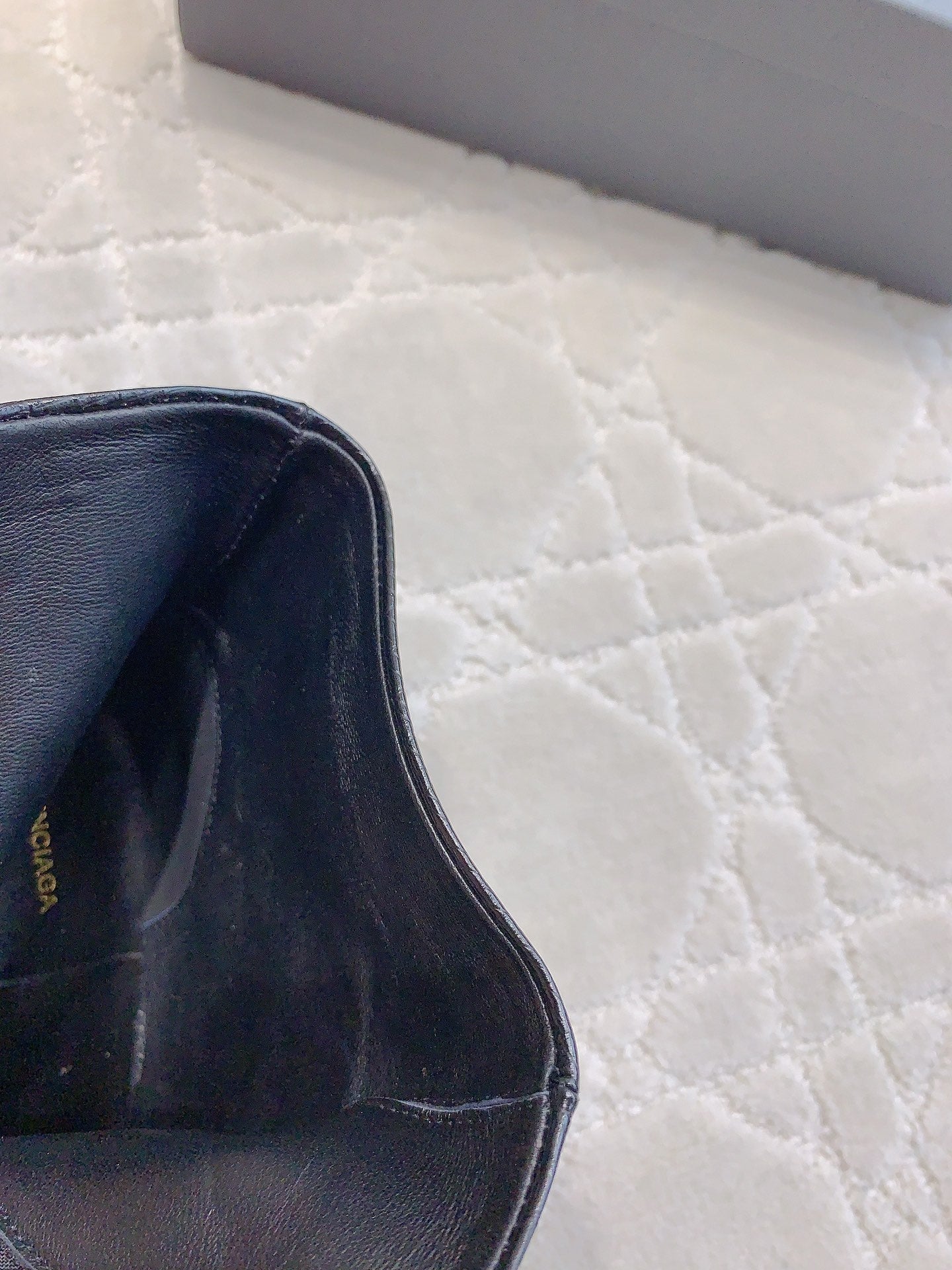 Balanciaga POINTED-TOE HIGH HEEL BOOTS IN BLACK LIZARD EMBOSSED CALFSKIN