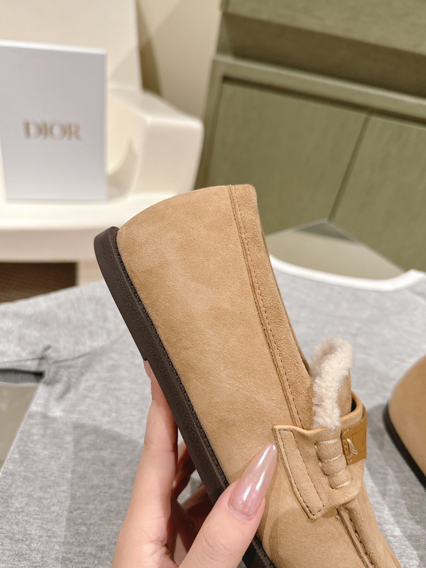 DIOR Loafer In Dark Loafer Suede 995507