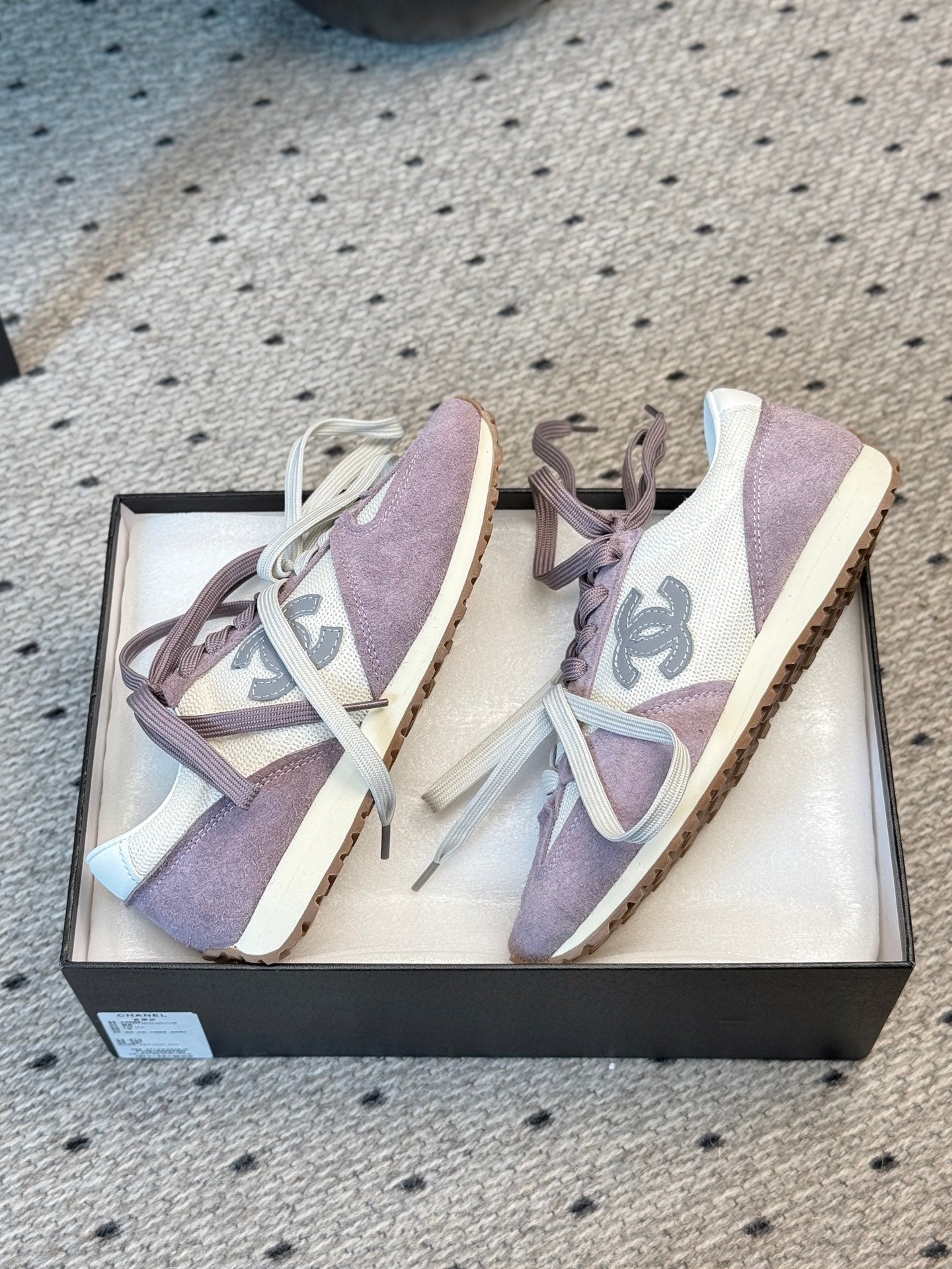 CHANEL 25C Sneaker Suede Fabric