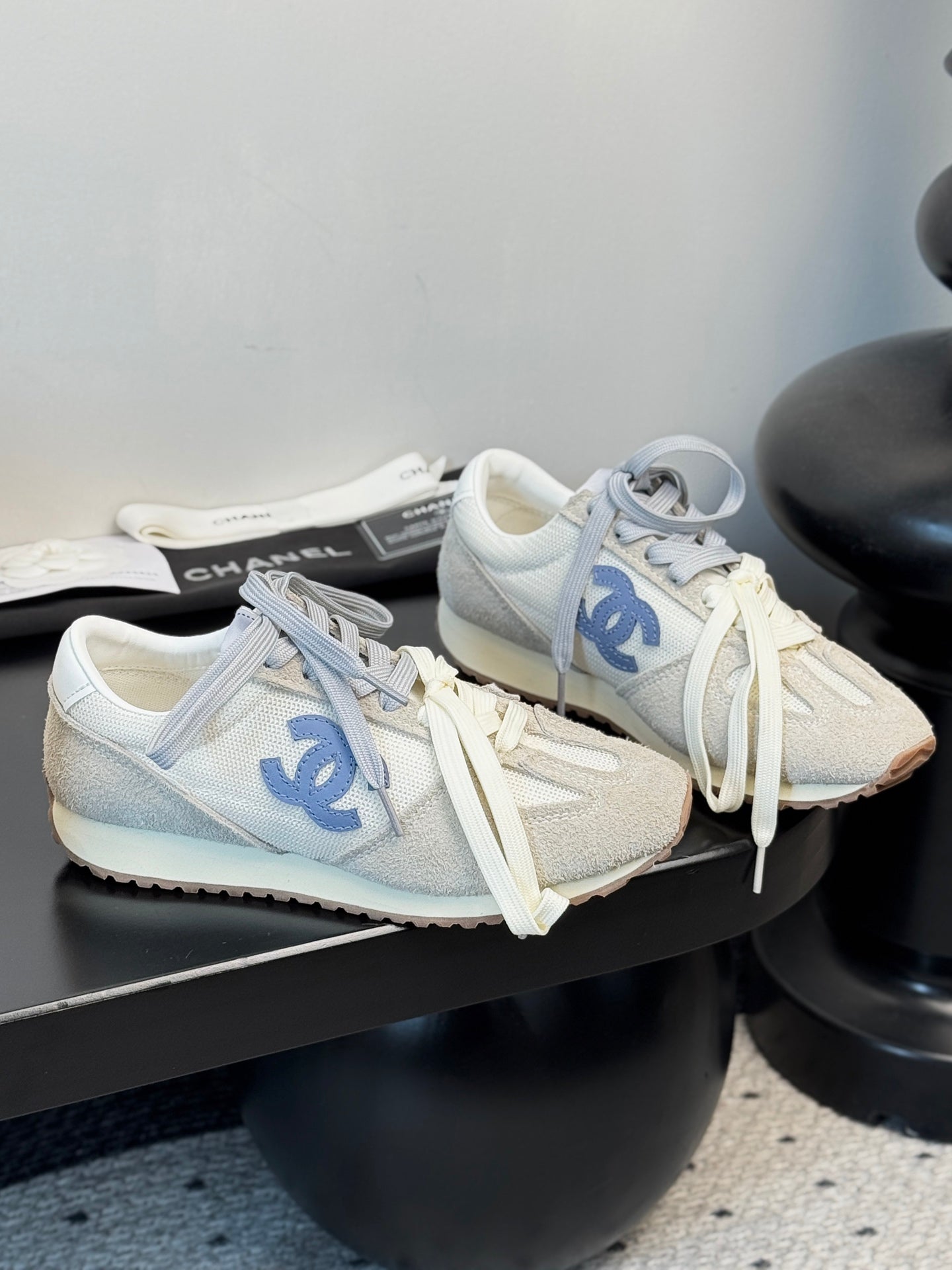 CHANEL 25C Sneaker Suede Fabric