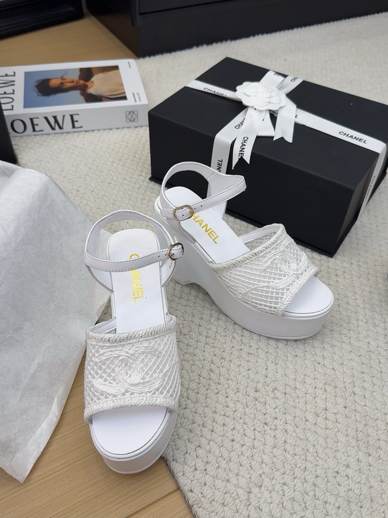 CHANEL 25P Platform Embroidery Fabric