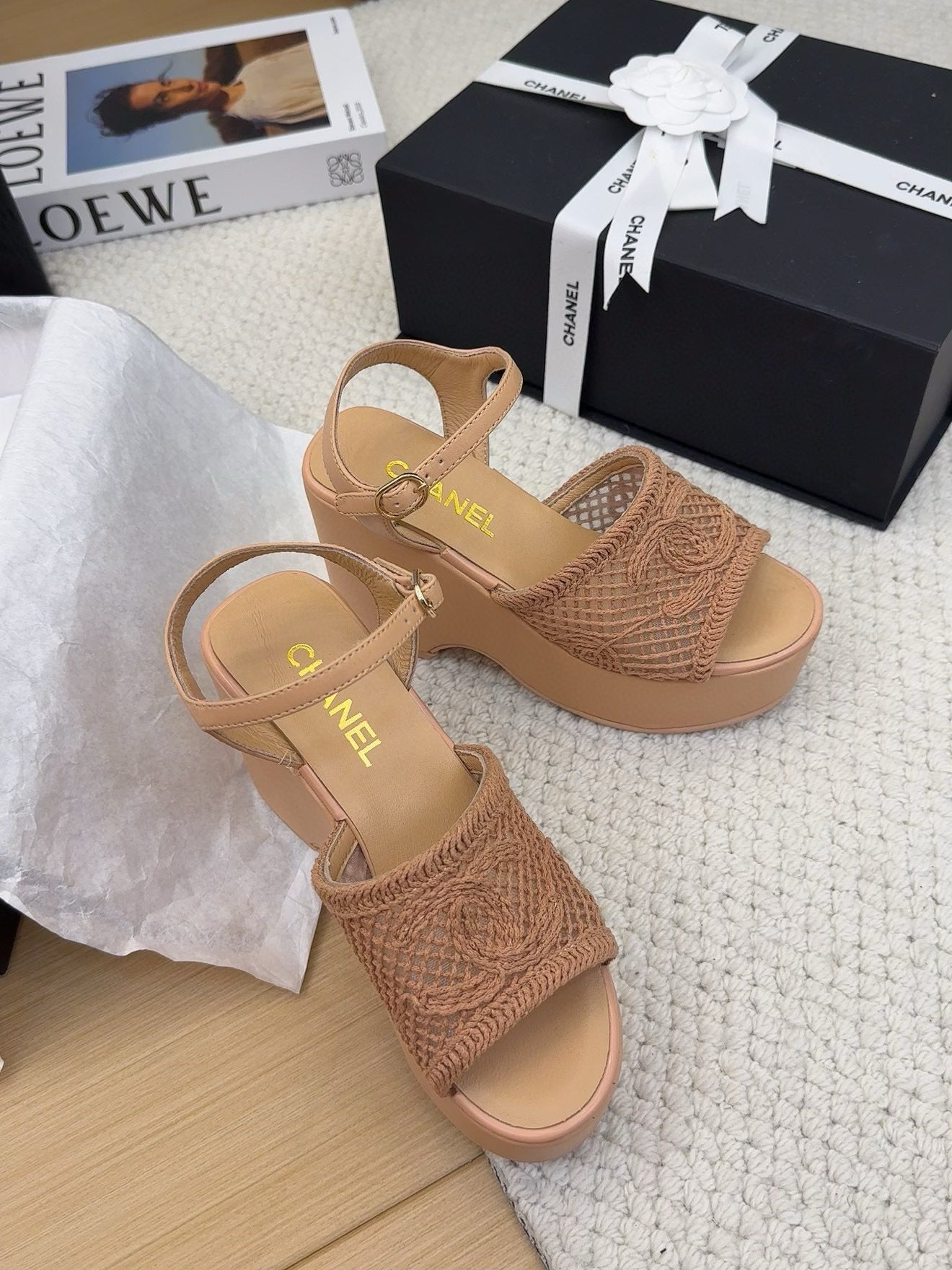 CHANEL 25P Platform Embroidery Fabric