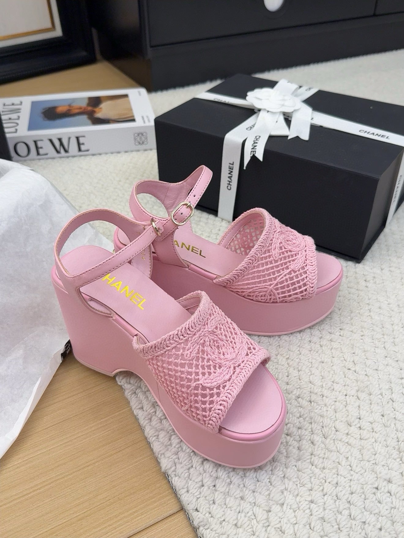 CHANEL 25P Platform Embroidery Fabric