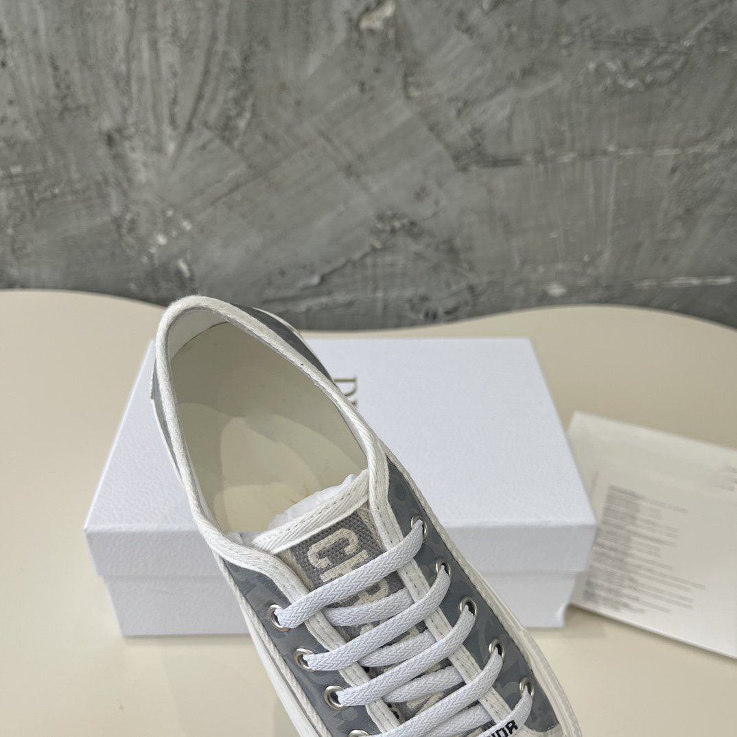 DIOR walkn grey oblique printed canvas
