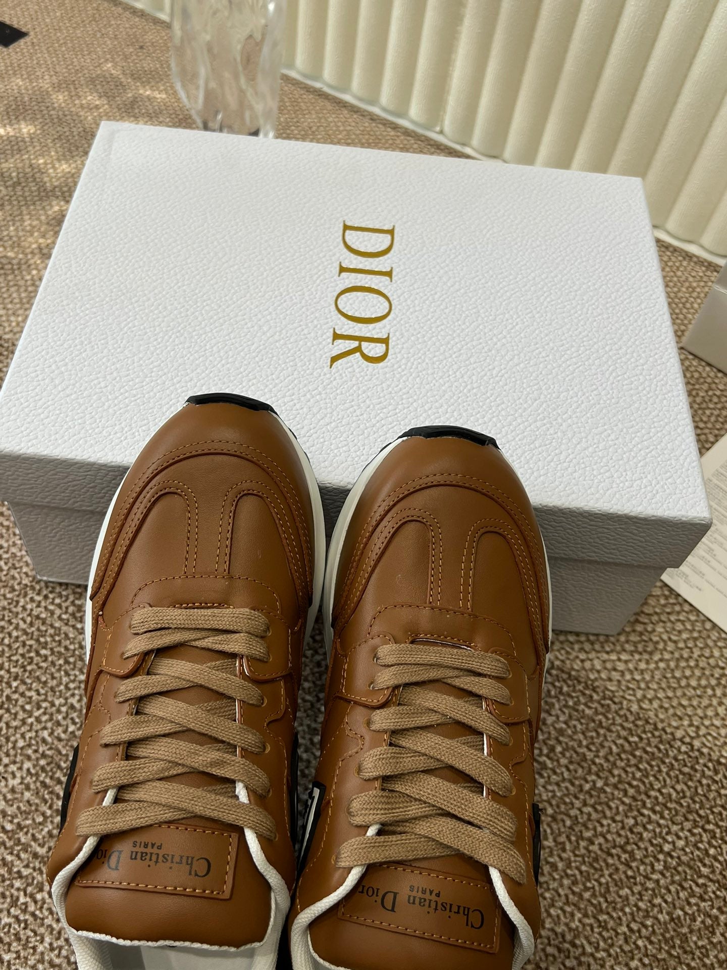 DIOR C'est DIOR Sneaker Brown Lamskin