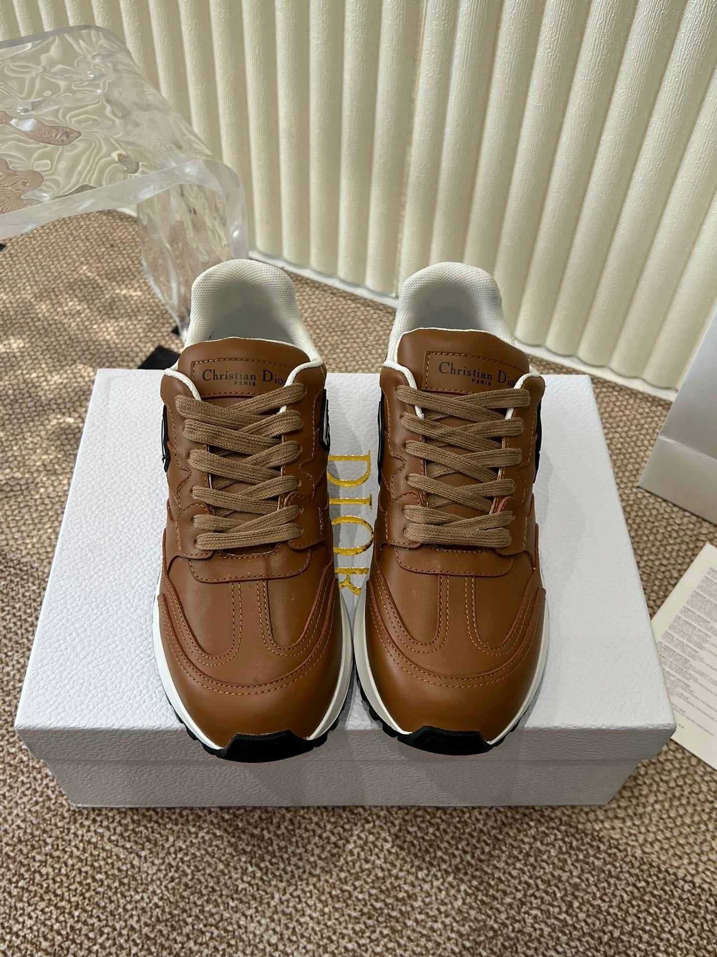 DIOR C'est DIOR Sneaker Brown Lamskin