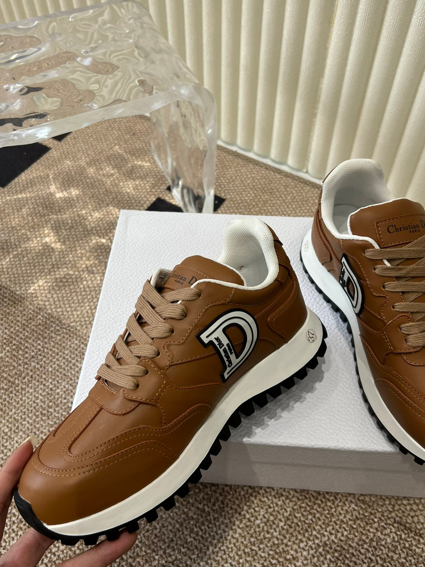 DIOR C'est DIOR Sneaker Brown Lamskin