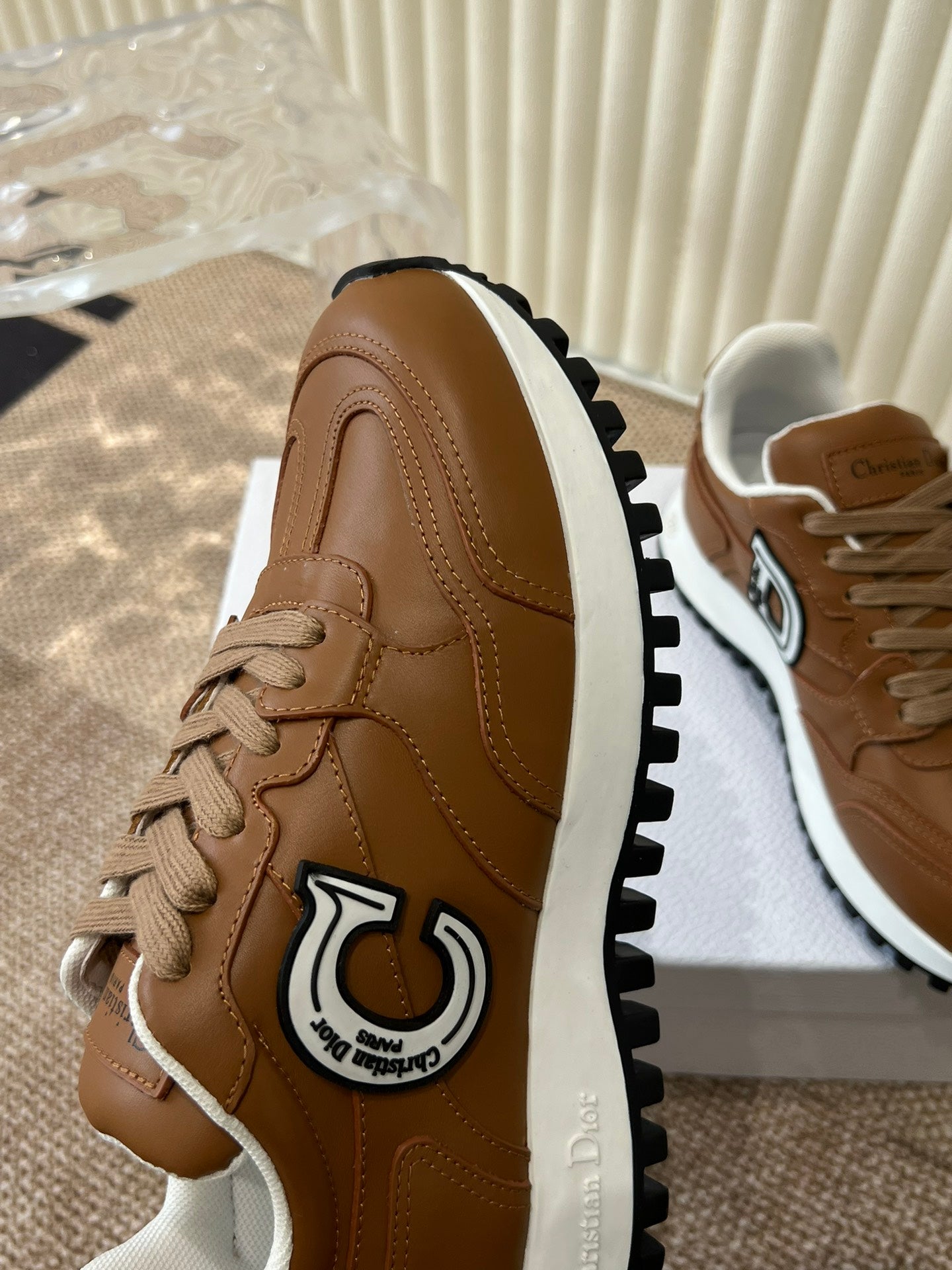 DIOR C'est DIOR Sneaker Brown Lamskin