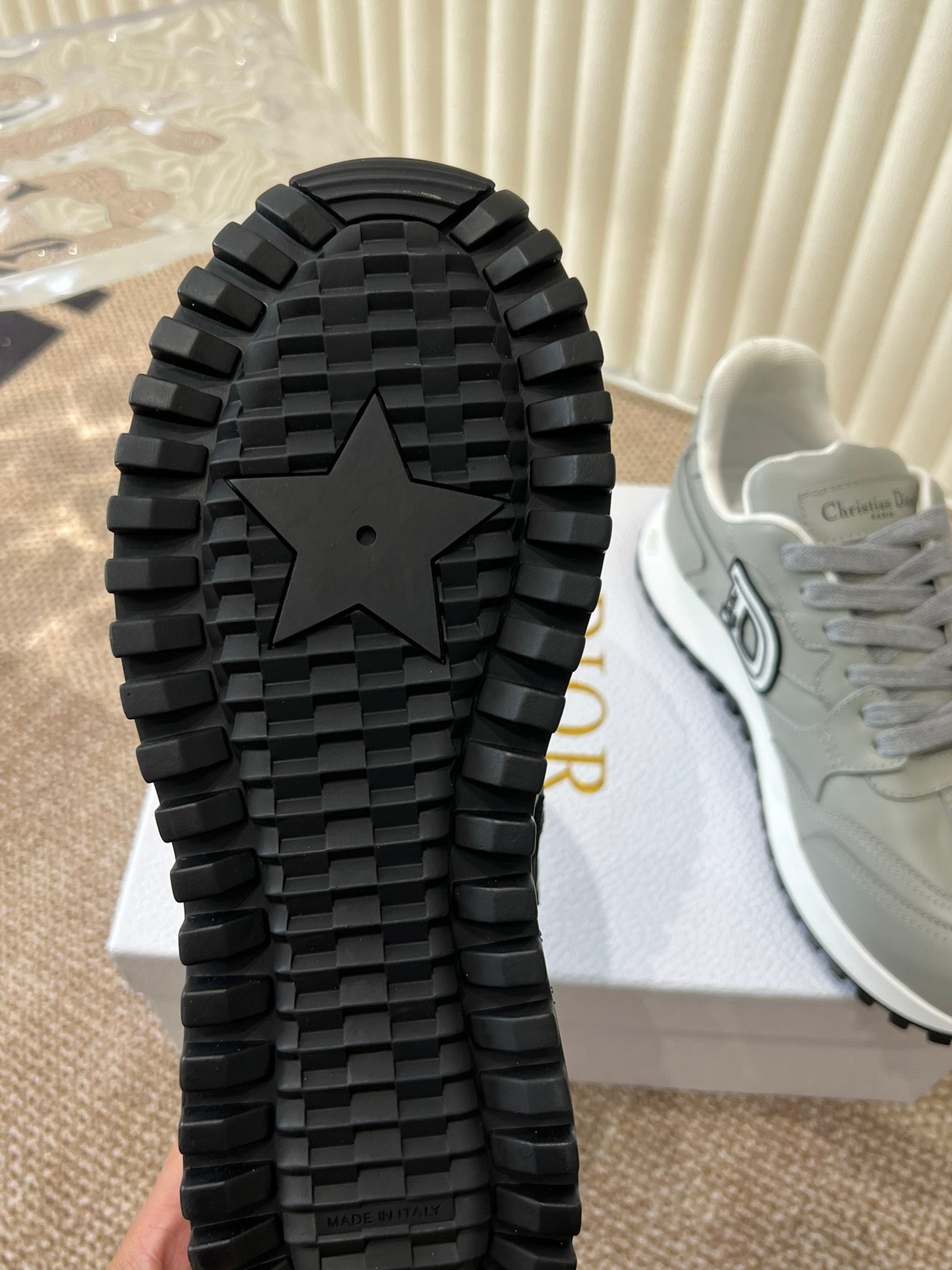 DIOR C'est DIOR Sneaker Grey Lamskin