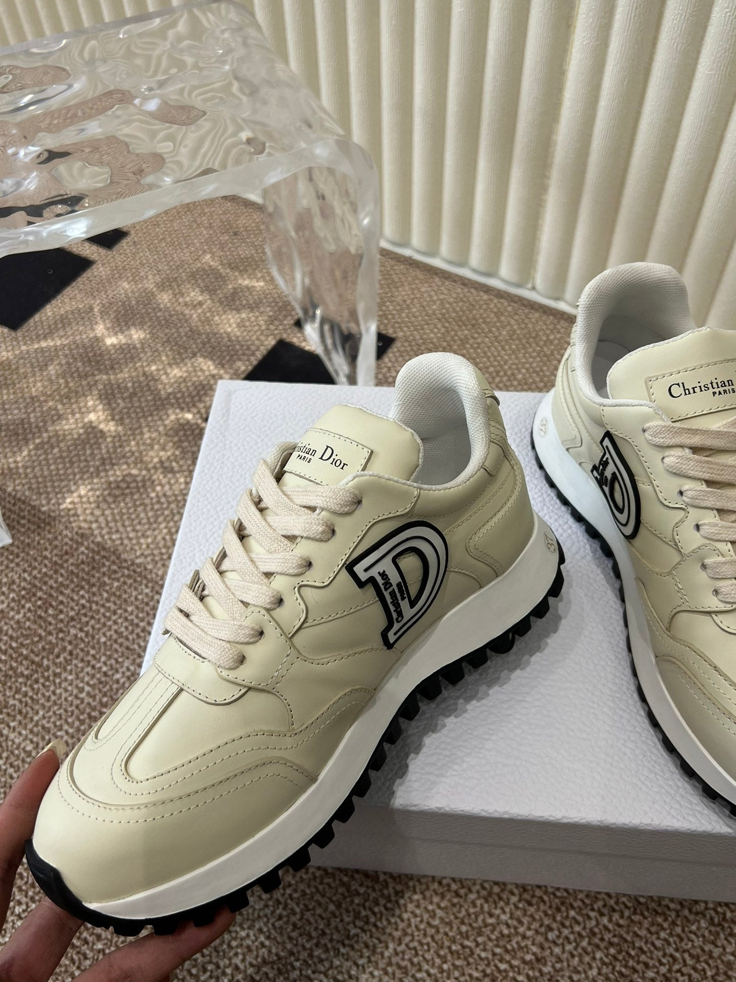 DIOR C'est DIOR Sneaker Beige Lamskin