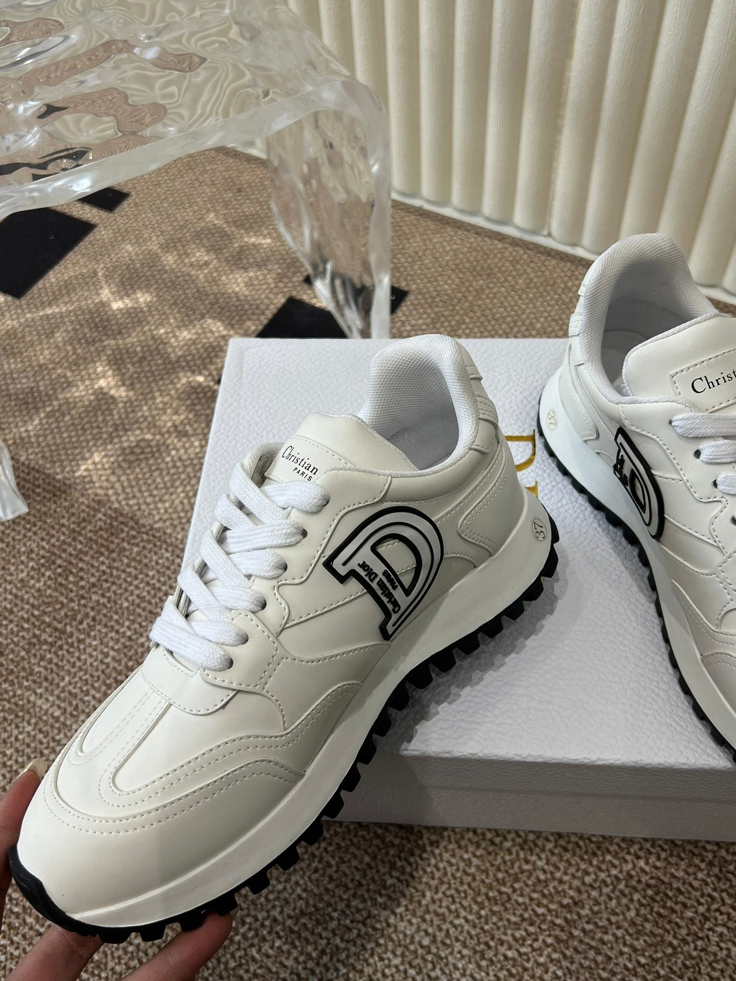 DIOR C'est DIOR Sneaker White Lamskin