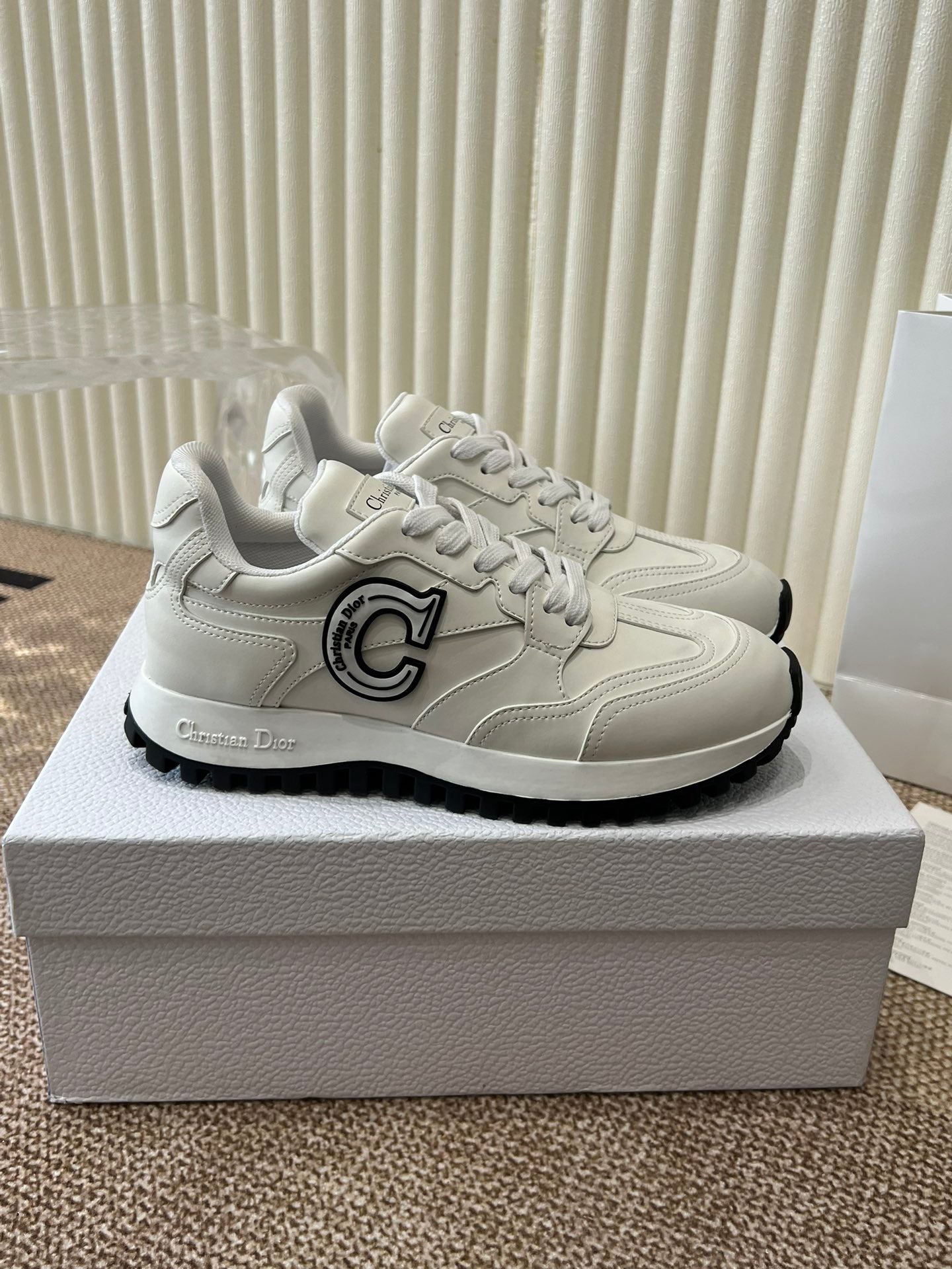 DIOR C'est DIOR Sneaker White Lamskin