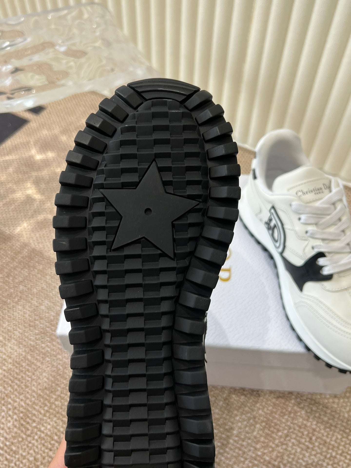 DIOR C'est DIOR Sneaker White Black Lamskin