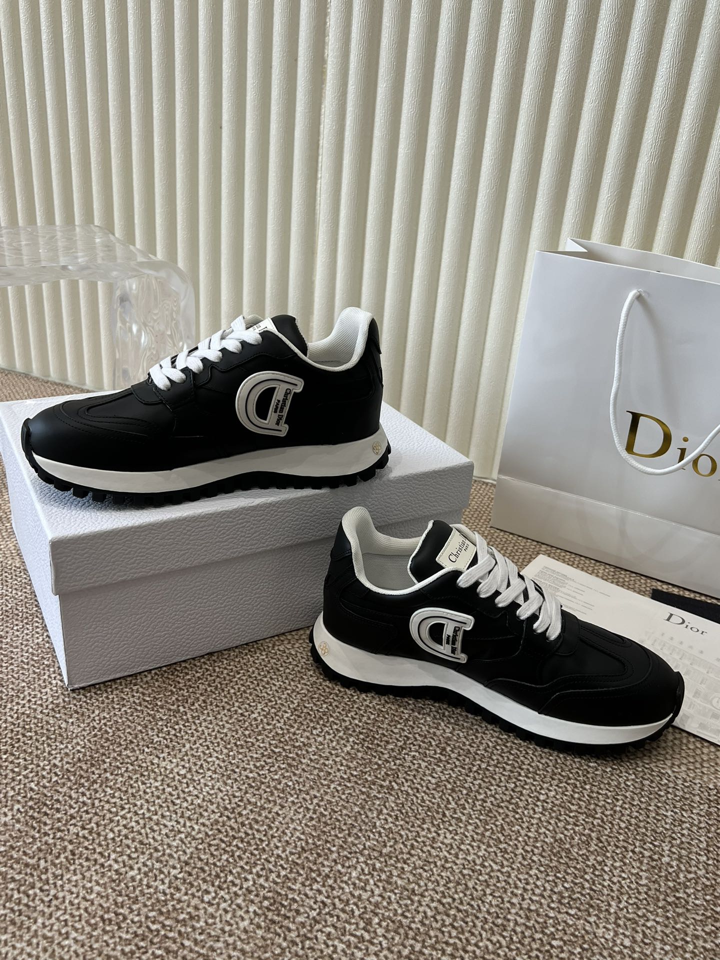 DIOR C'est DIOR Sneaker Black Lambskin