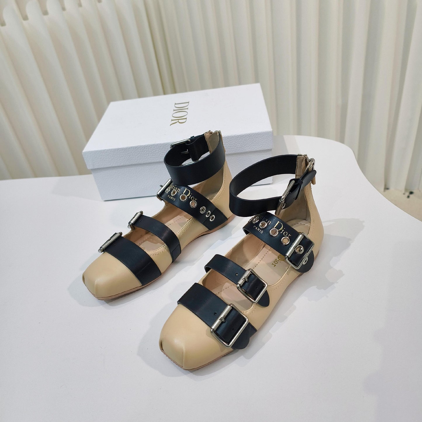 DIOR 25 Mary Jane Flat Calfskin and Suede 237989