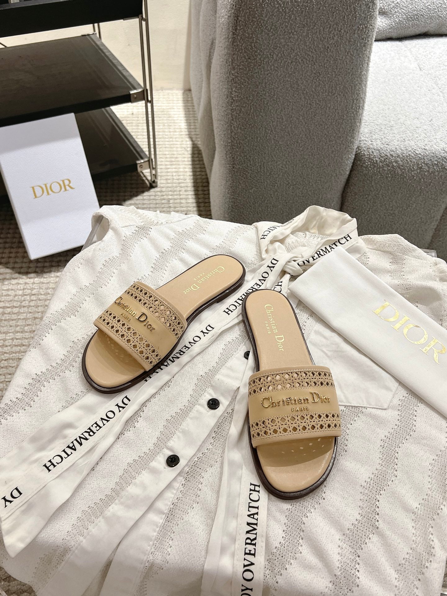 DIOR 25 D-Lane Slide Calfskin 241455