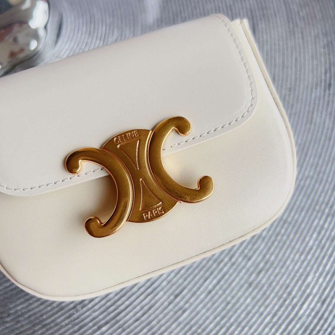 Celine celin cream calfskin belt bag