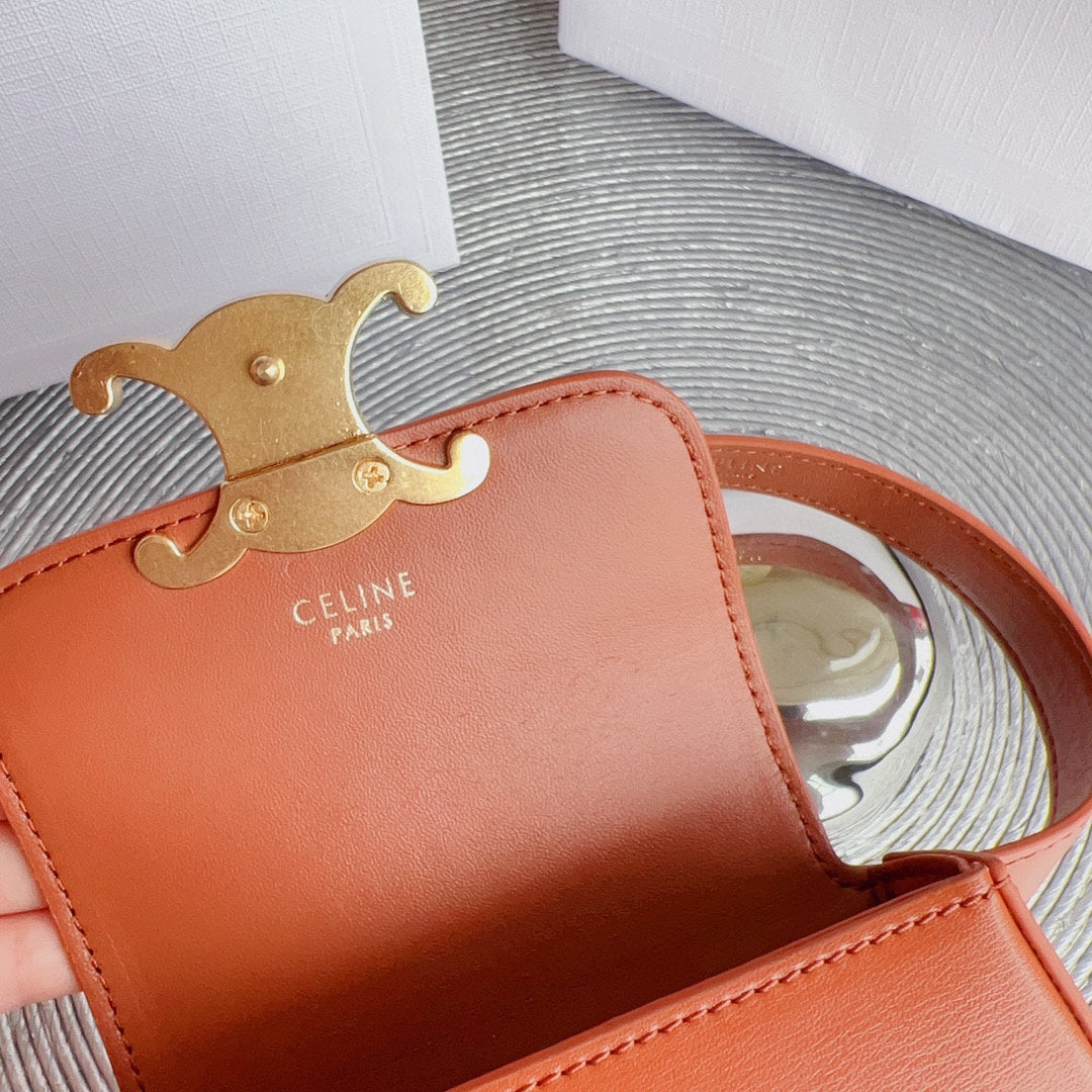 Celine tan calfskin belt bag