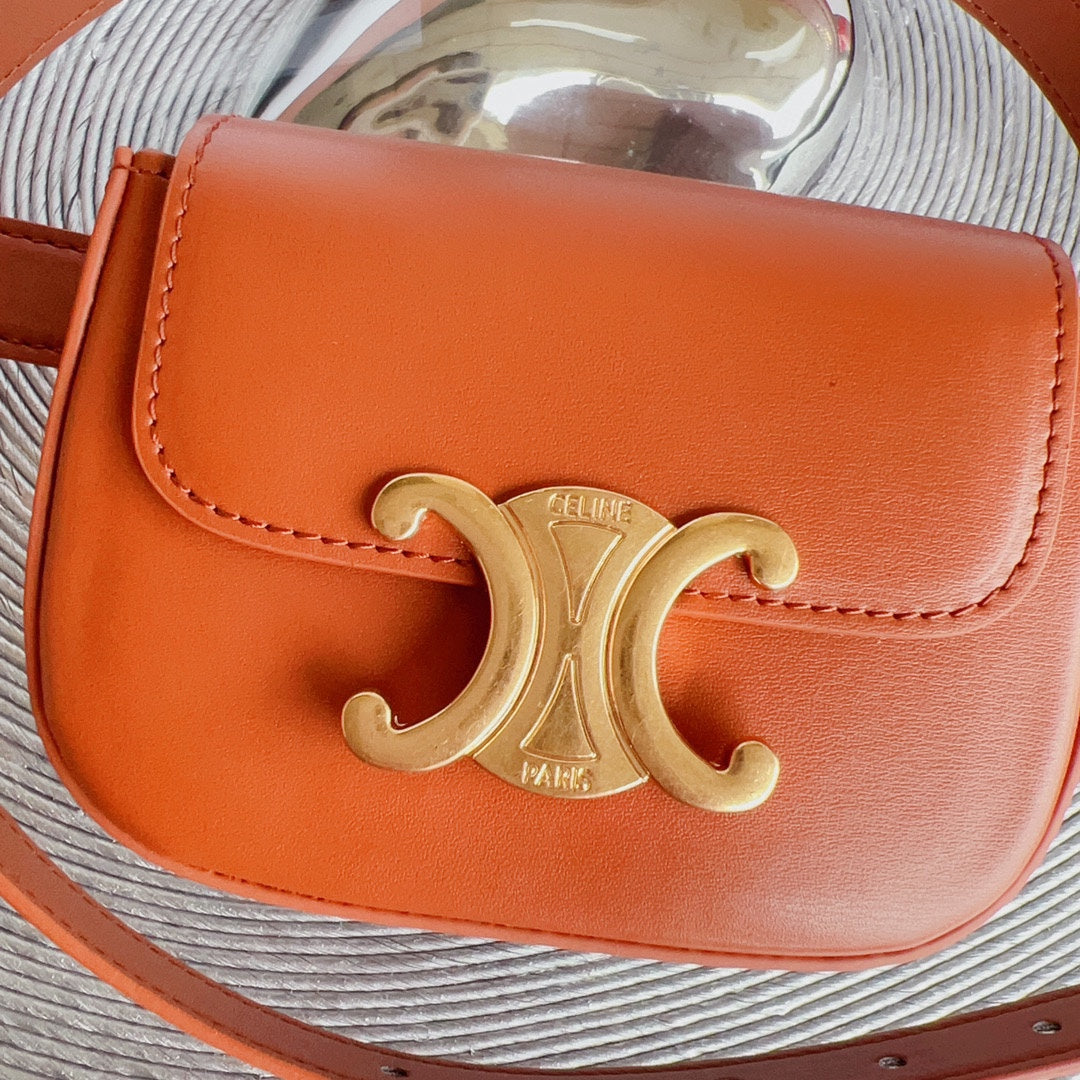 Celine tan calfskin belt bag