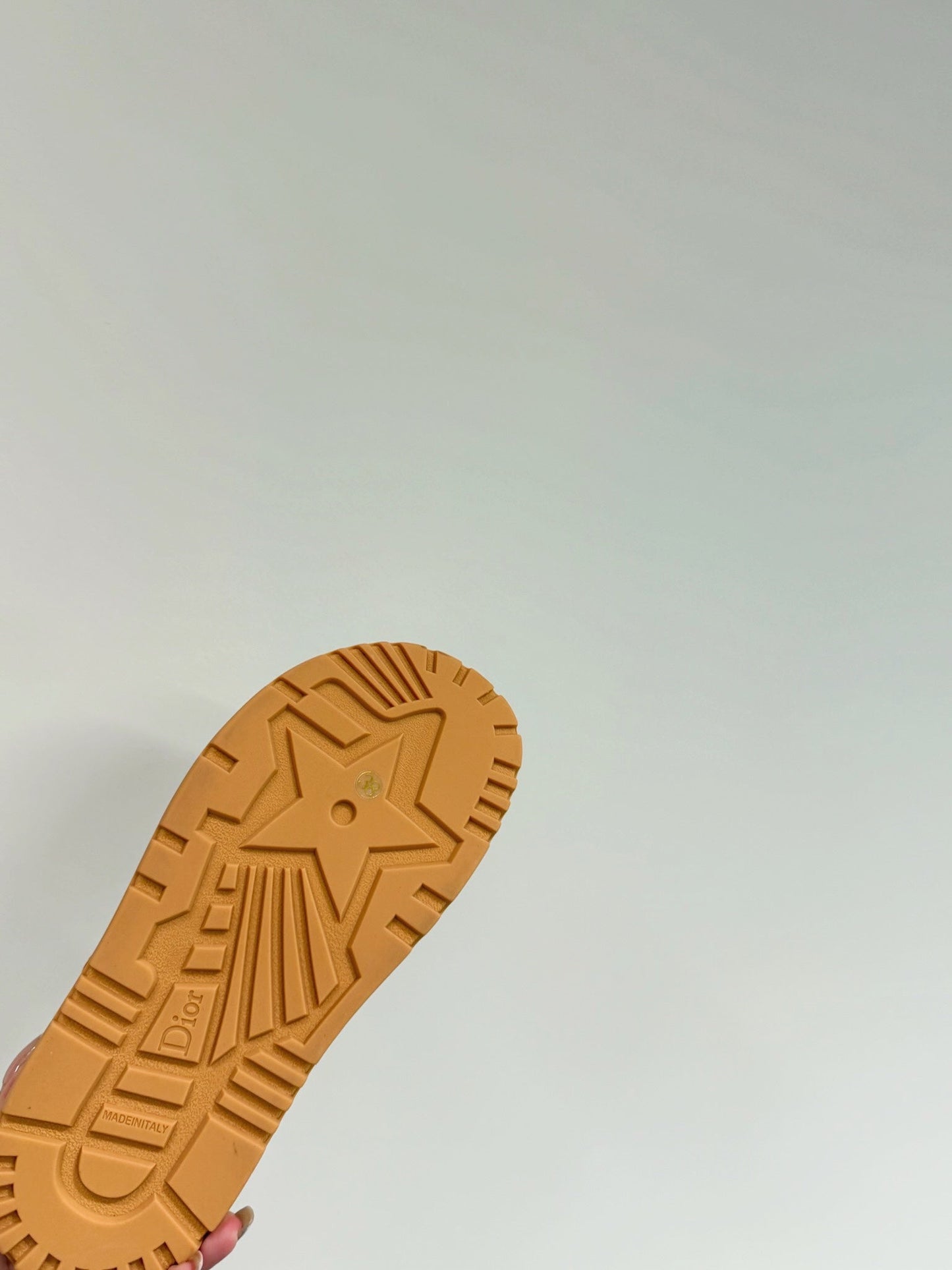 DIOR DIORact Sandal In Caramel Suede And Wool Fleece Lining 109871
