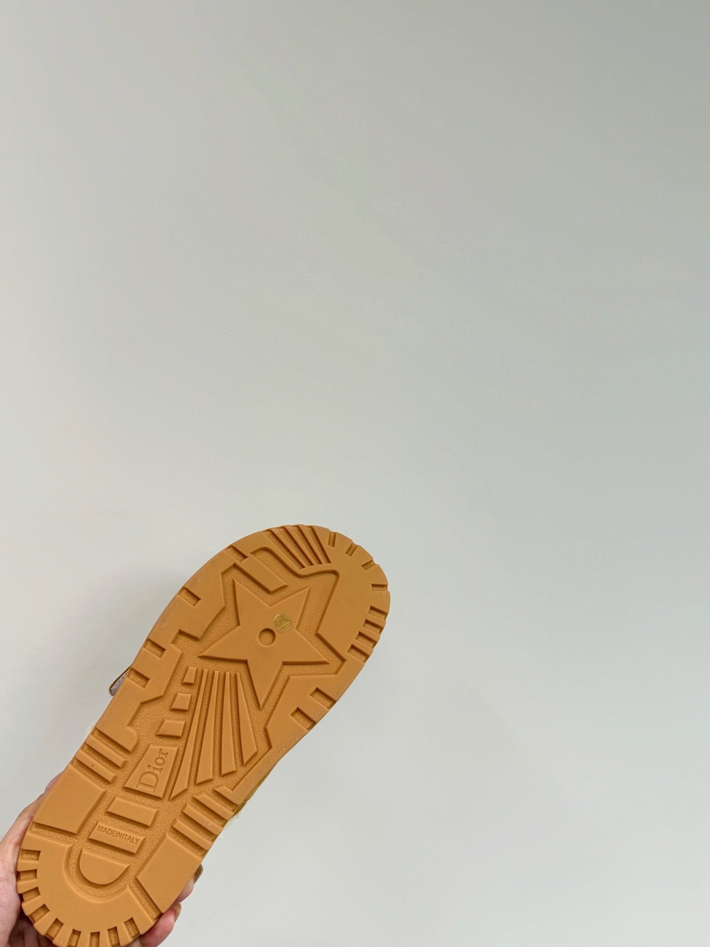DIOR DIORact Slide In Caramel Suede And Wool Fleece Lining 109877