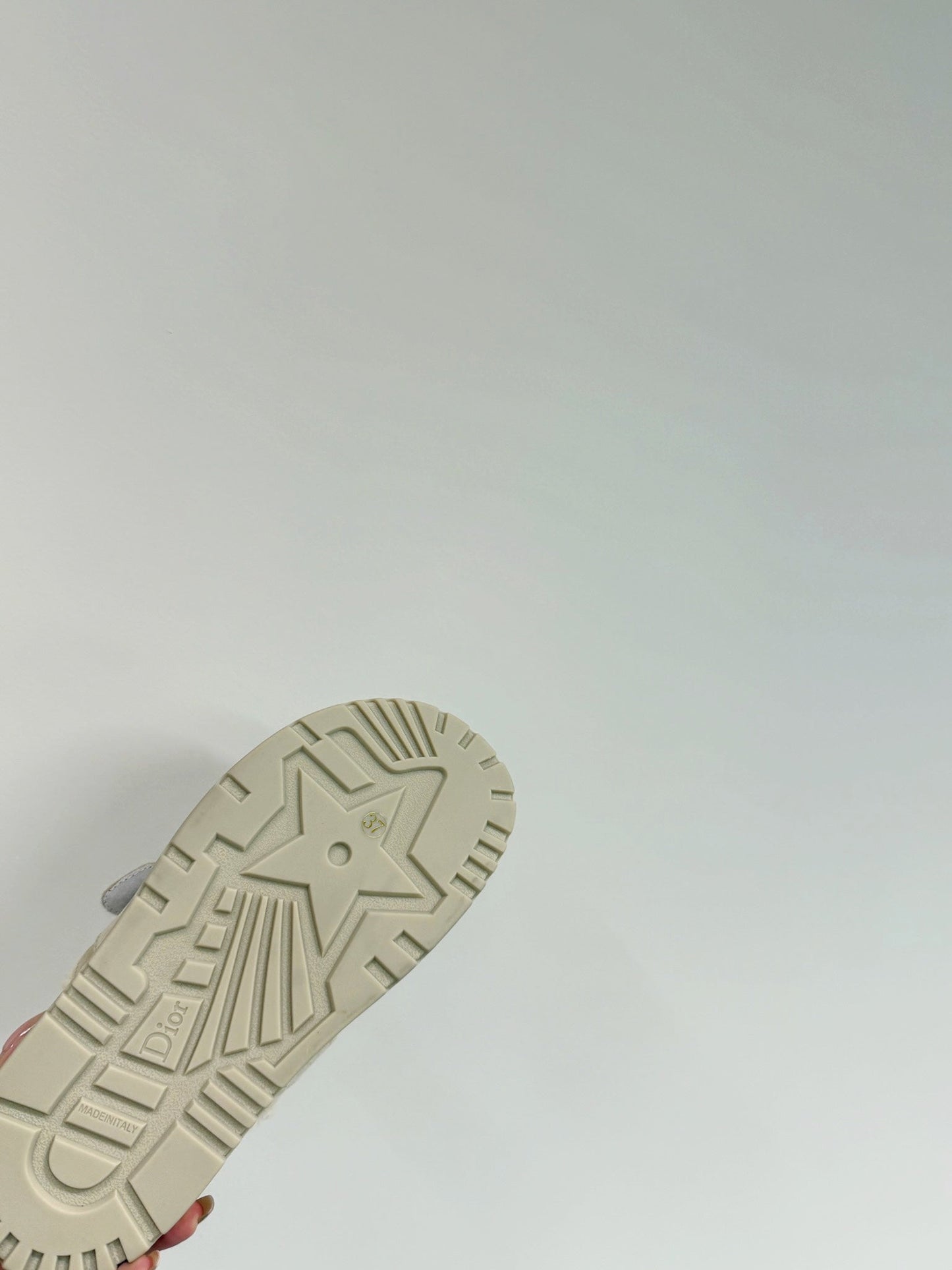 DIOR DIORact Slide In Light Grey Suede And Wool Fleece Lining 109879