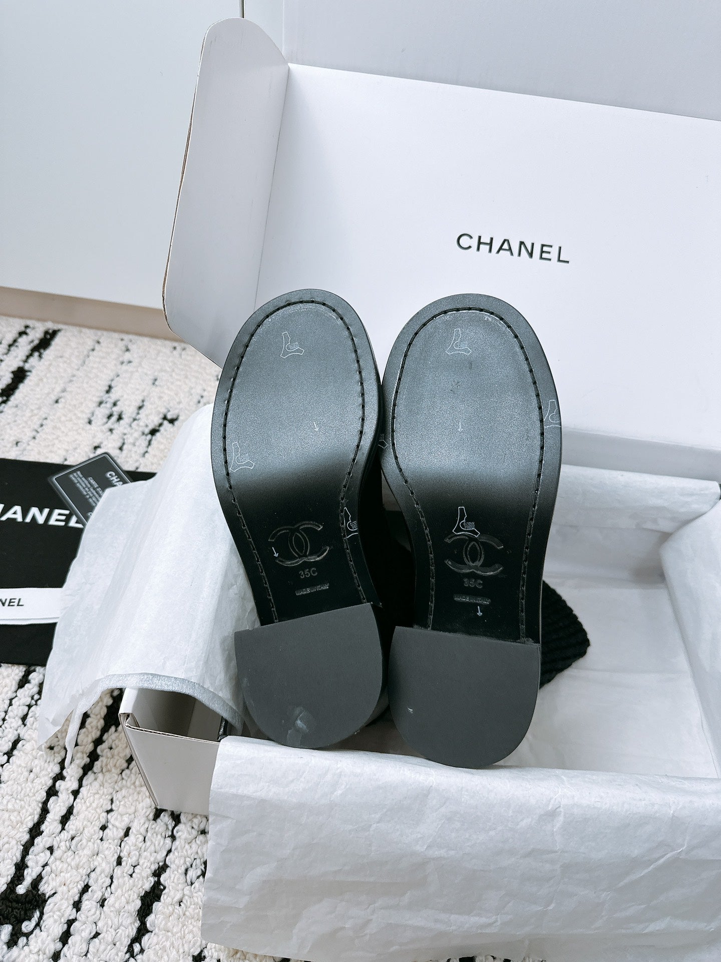 CHANEL Ankle Boots 70MM In Black Suede 144562